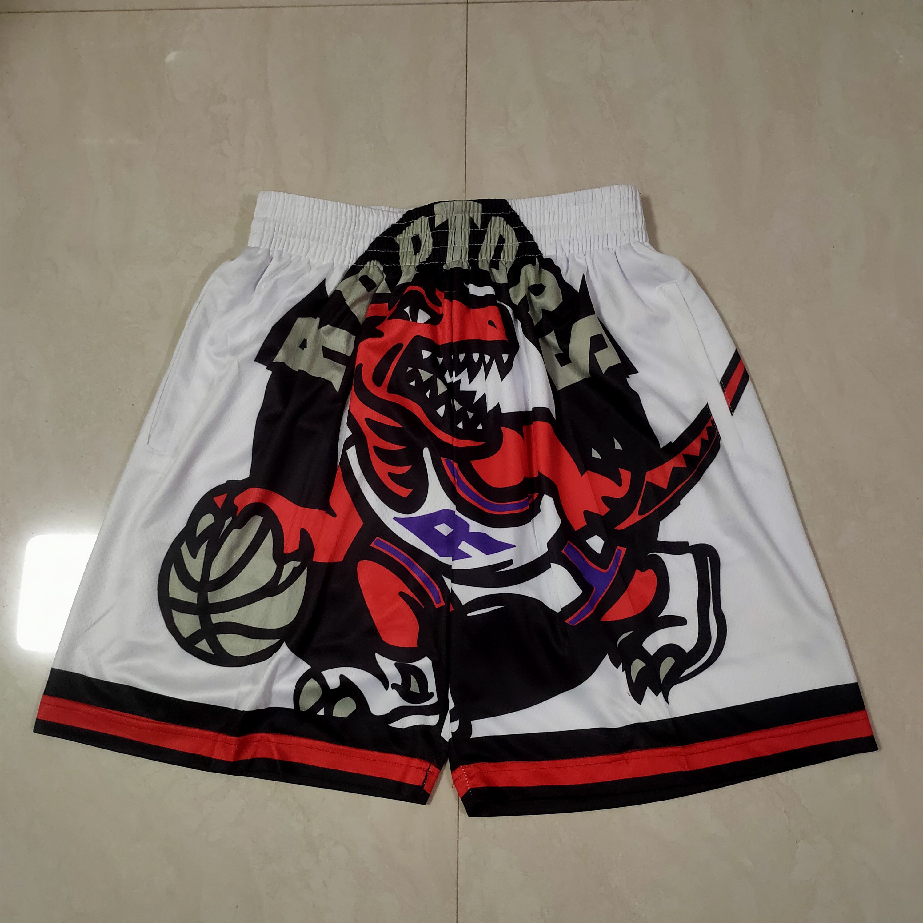 Men NBA 2021 Toronto Raptors White Shorts->toronto raptors->NBA Jersey